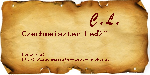 Czechmeiszter Leó névjegykártya